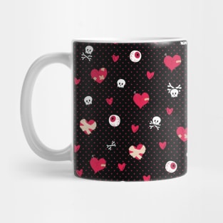 Rockabilly Broken Hearts Mug